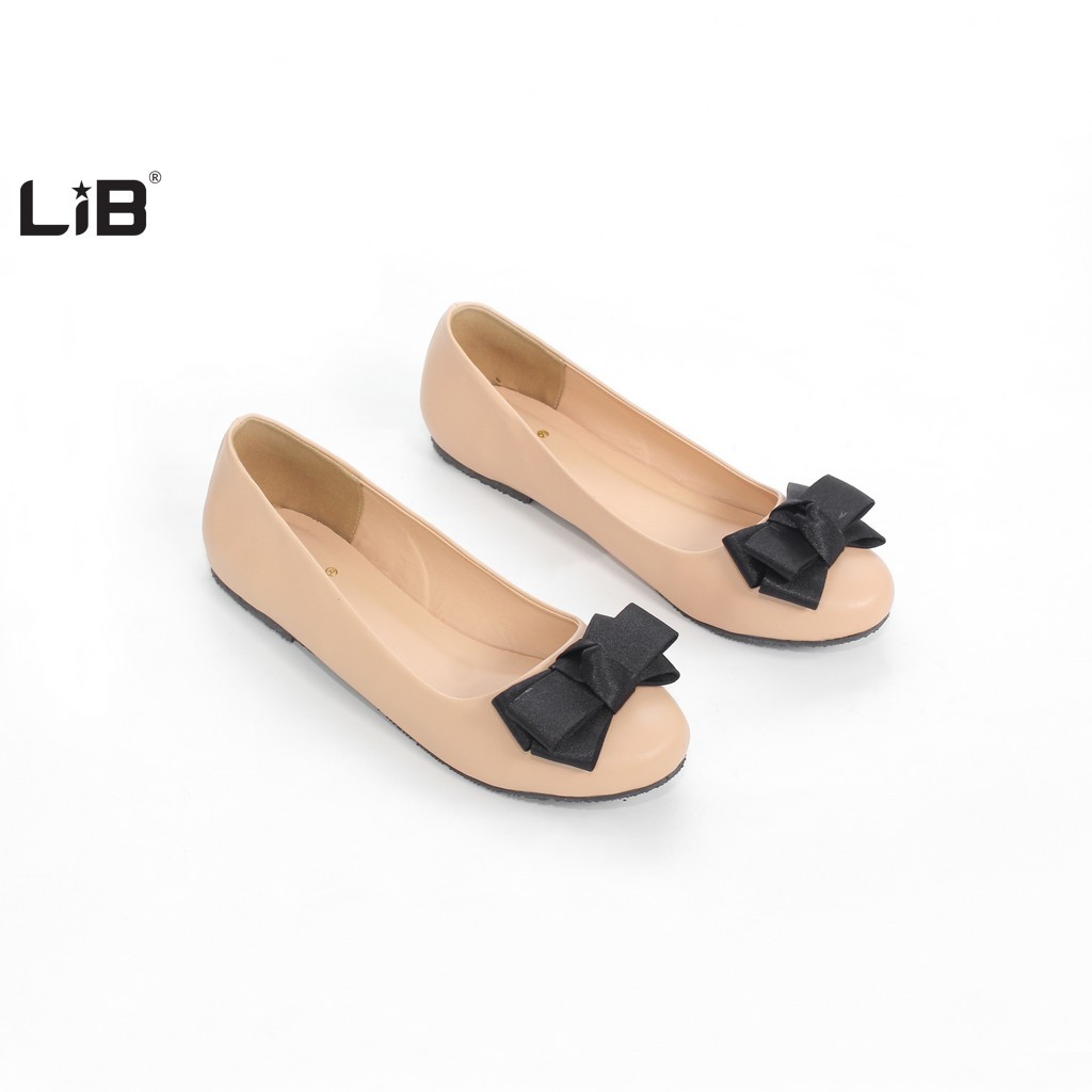 LiB - Giày Búp Bê Nữ Thời Trang Mũi Tròn Nơ S503