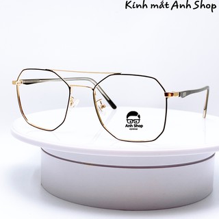Gọng kính cận kim loại g90-142 nhận cắt mắt cận viễn loạn