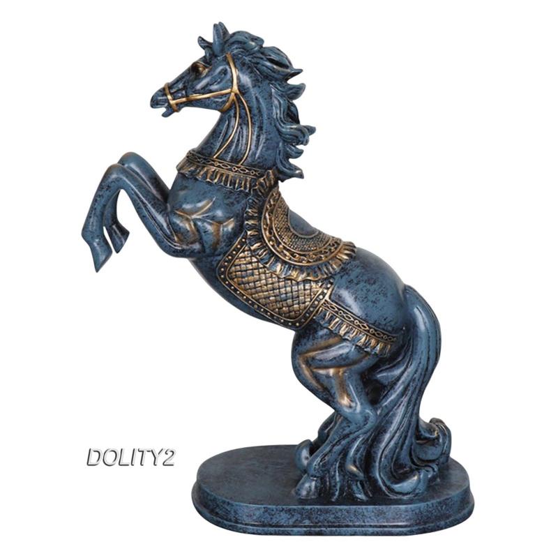[Dolity2] Tượng Ngựa Bằng Nhựa Resin Hiện Đại Trang Trí Phong Thủy Cho Tủ Rượu