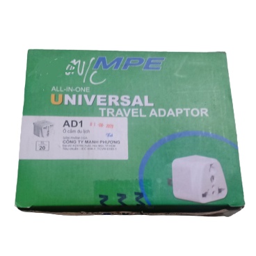 Phích cắm chuyển 3 chấu ra 2 chấu MPE AD1 &  VINAKIP DN03