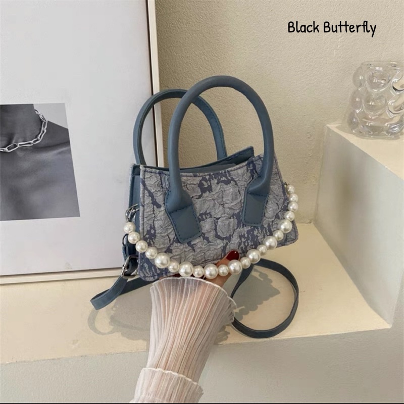 Túi đeo chéo mini vải sần Butterfly