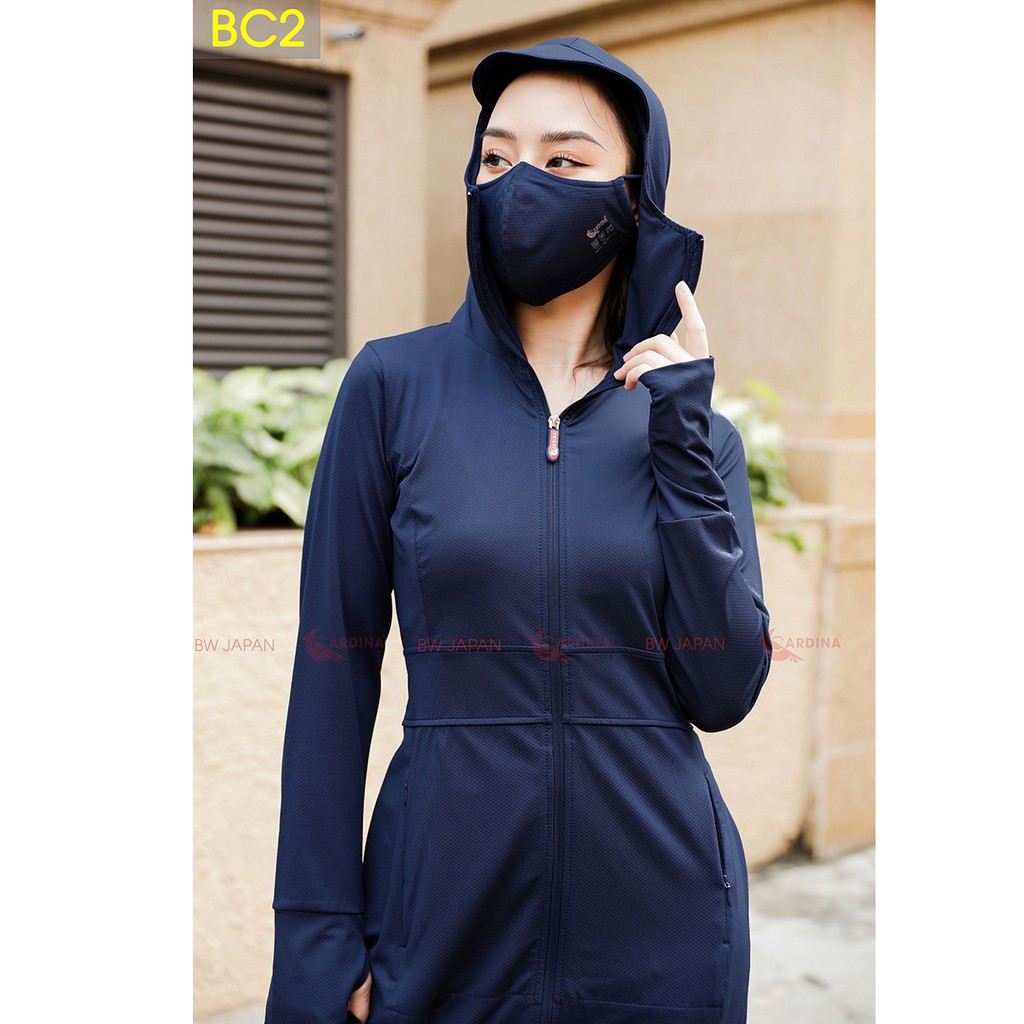 Áo Chống Nắng Nữ CARDINA Dáng Dài Liền Thân Chất Thun Lạnh Cao Cấp Chính Hãngg Hàng Hè 2020 | BigBuy360 - bigbuy360.vn