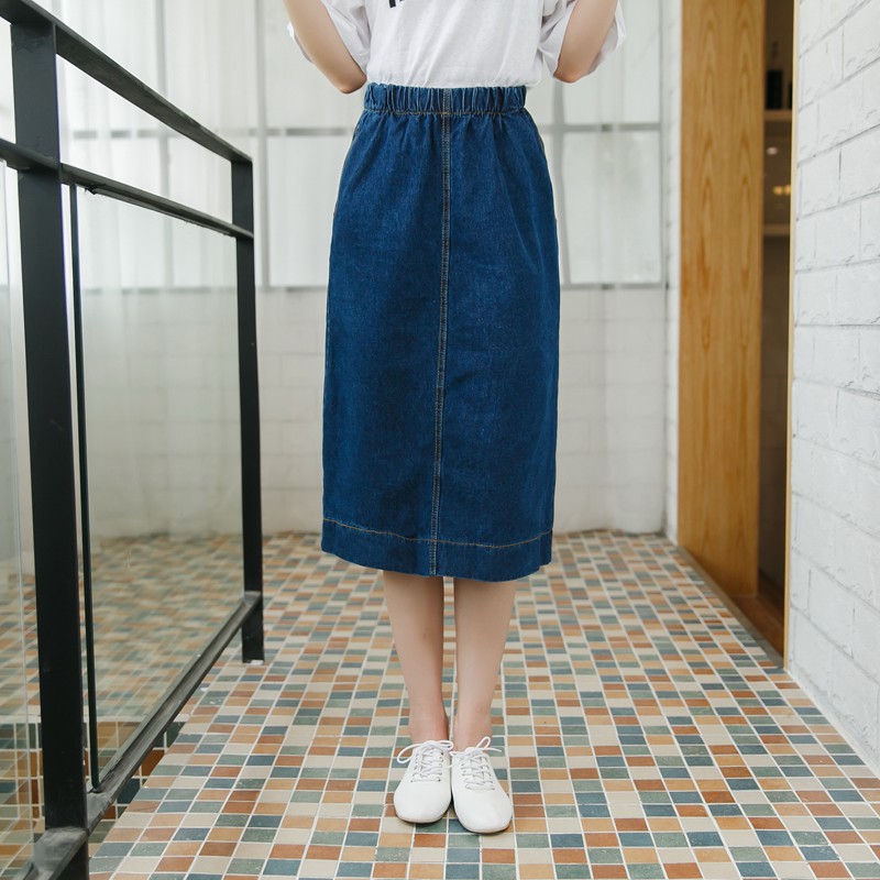 Nhập WAMS8 giảm 15%_ [Hàng có sẵn]Chân váy Jeans Ulzzang Quảng Châu VJD20 | BigBuy360 - bigbuy360.vn