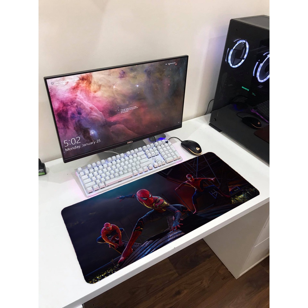 Lót chuột spiderman cực cháy full size 80x30cm 90x40cm 100x50cm