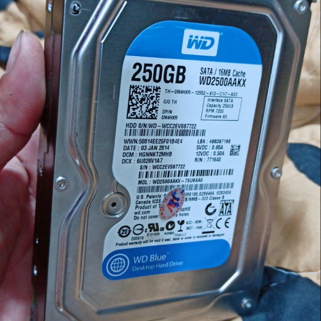 Ổ cứng hdd 160gb 250gb western