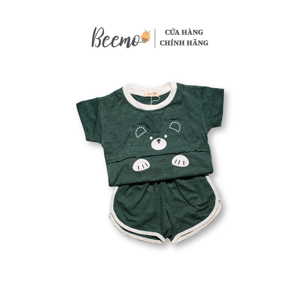 Bộ quần áo đáp gấu 4 màu cho bé Beemo, chất liệu cotton mềm mịn, họa tiết xinh xắn B120