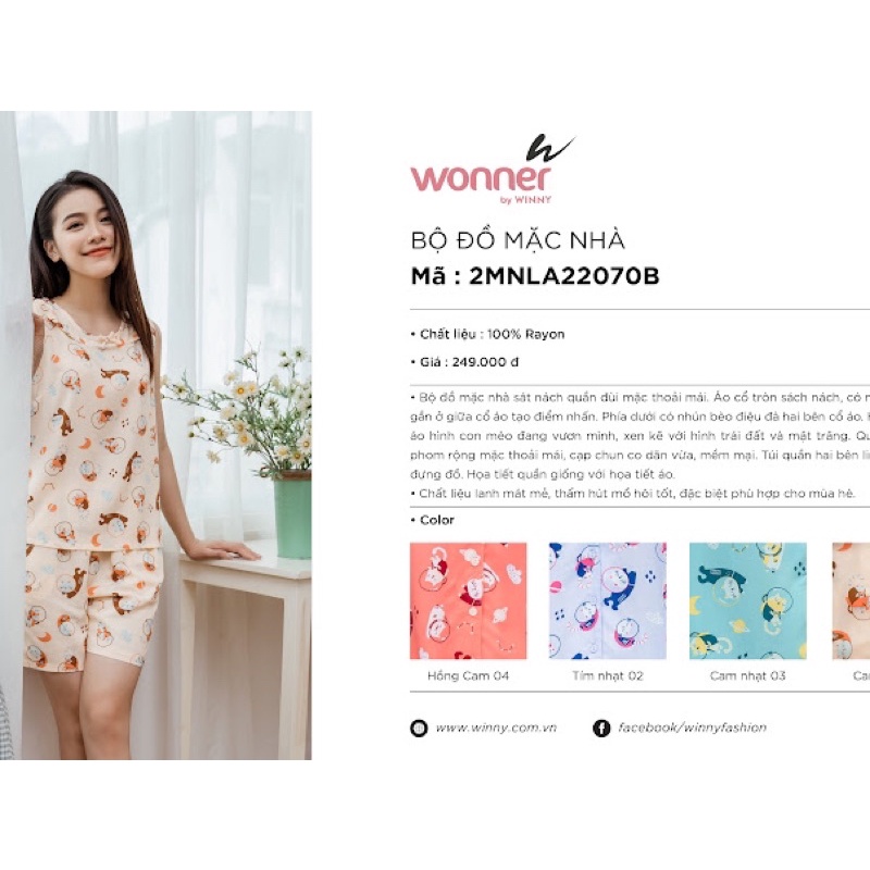 BỘ MẶC NHÀ WONNER 22070 CHẤT LANH