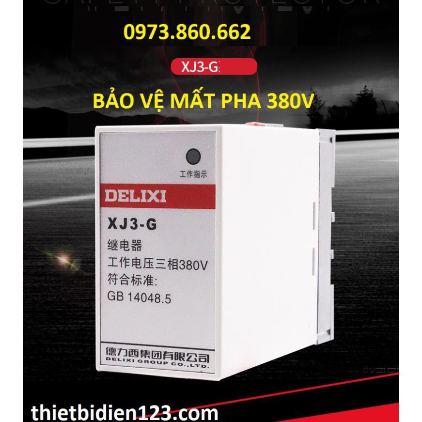 Bảo vệ mất pha 3 pha 380v XJ3G delixi - bảo vệ mất pha hàng chất lượng tốt -TBĐ