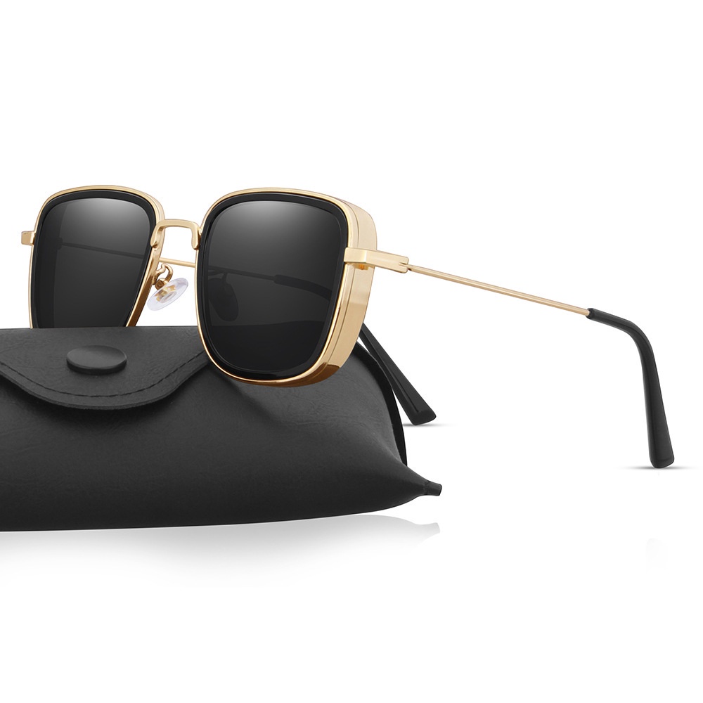 Kính Mát Gọng Kim Loại Phong Cách Hip Hop