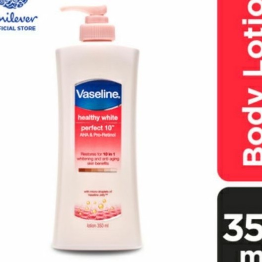 Sữa dưỡng thể trắng da VASELINE 350ml ( màu hồng )