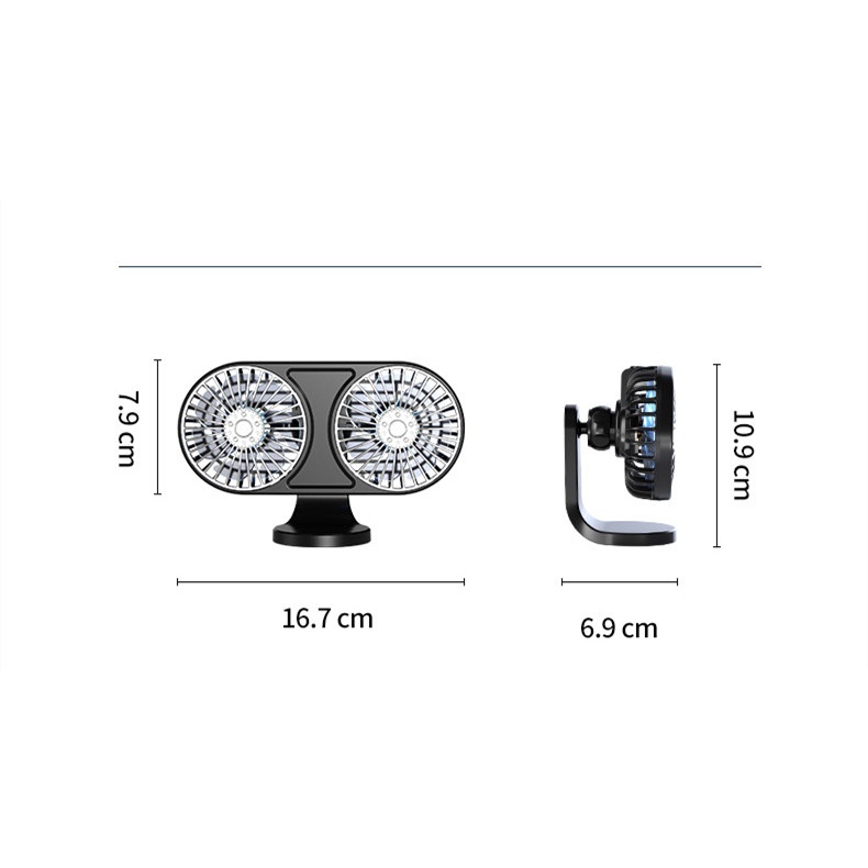 Ô tô Quạt điện Ô tô Quạt USB hai đầu Xoay 360 độ Quạt dành cho hành khách Quạt ghế sau Quạt ô tô có thể điều chỉnh ba tốc độ Quạt ô tô Khí quyển Ánh sáng ô tô Quạt máy tính xách tay Quạt máy tính Quạt ô tô Quạt phía sau