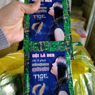 Combo 2 dây (20goi)Dầu gội đầu thảo dược nhân sâm làm đen tóc