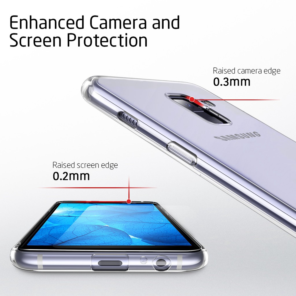 Ốp điện thoại trong suốt chống sốc cho Samsung Galaxy A8 A8+ 2018