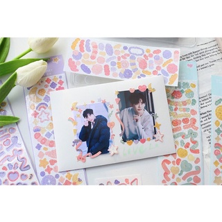 miếng dán sticker trang trí toploader, sổ, thiệp Loại 8