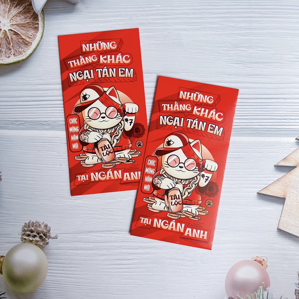 Combo 50 bao lì xì CÂU NÓI TREND năm 2024 giá xưởng, bao lì xì tết