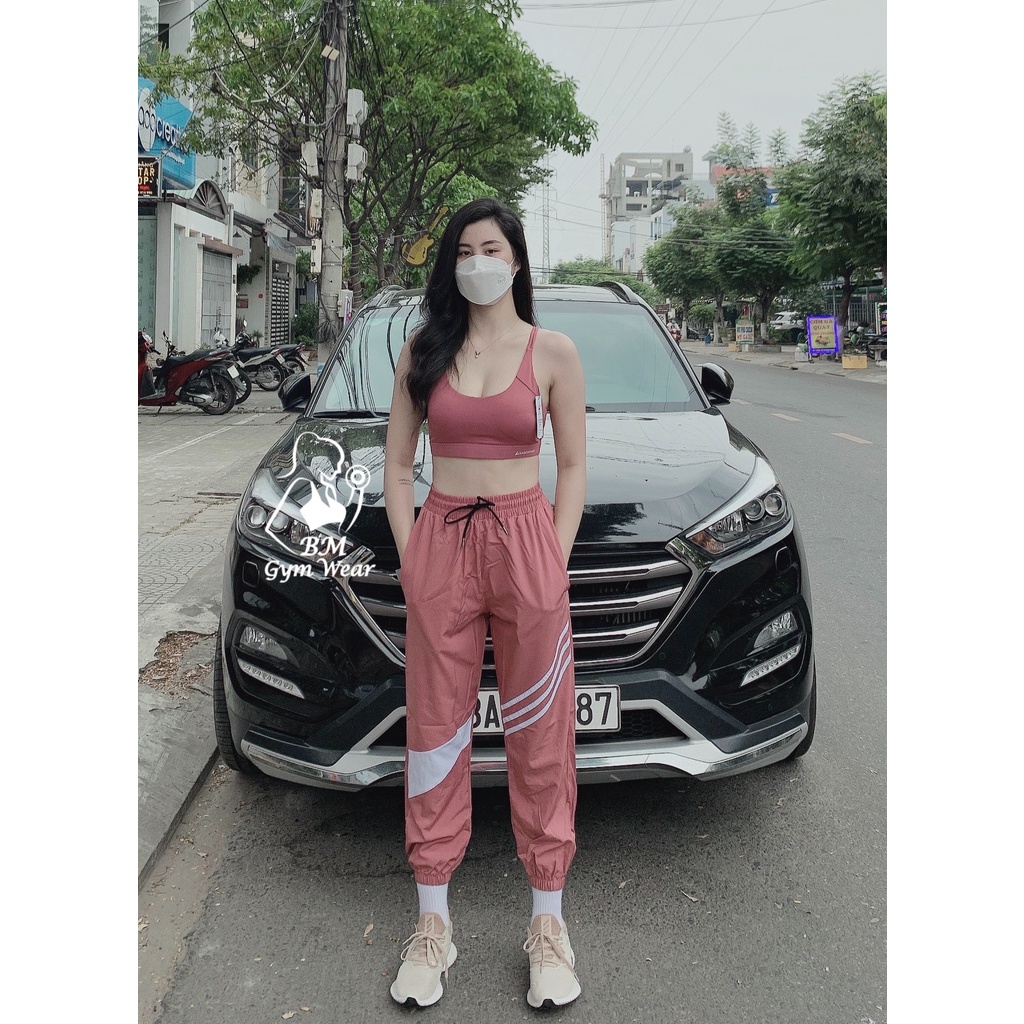 Quần Jogger Tập Gym Thể Thao Nữ Chất Vải Nhanh Khô Năng Động