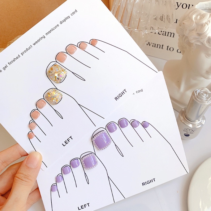 Nail Box Giấy Gắn Móng Up Giả Thiết Kế