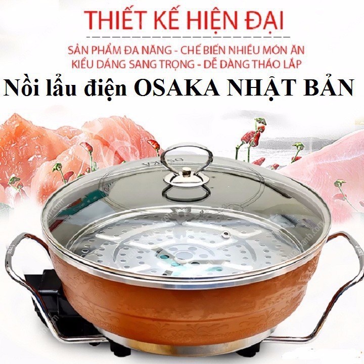 Nồi Lẩu Điện Osaka Nhật Bản Cao Cấp, Hiện Đại .