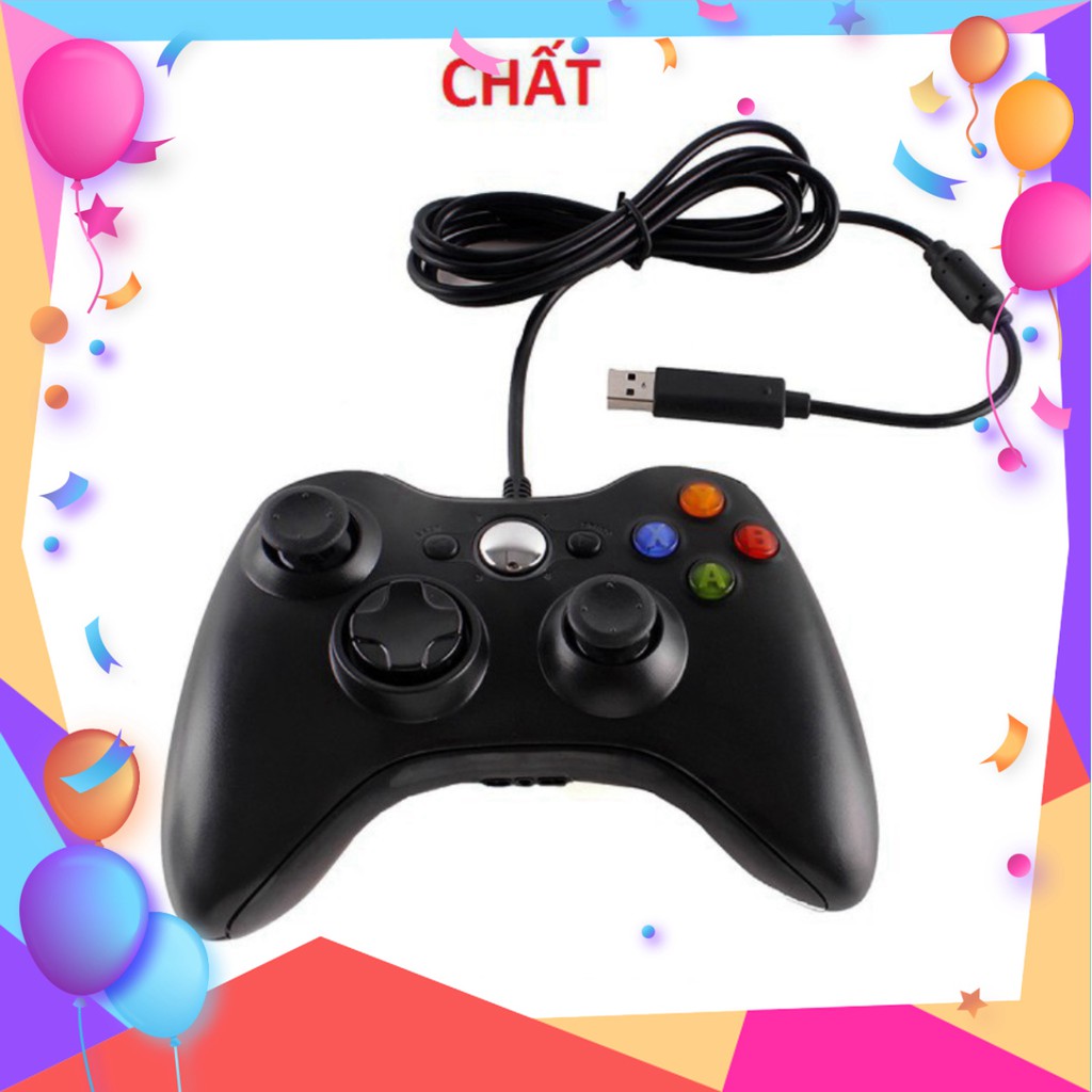 [Xả Kho] Tay Cầm Chơi Game Có Dây Microsoft Xbox 360 Hỗ trợ tất cả các thiệt bị Android , PC , Xbox, Androi TV