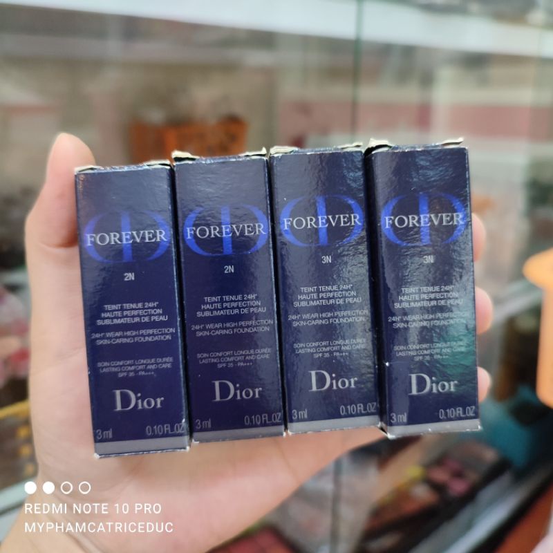 Sample kem nền Dior Forever 24H Wear High Perfection Skin-Caring Foundation