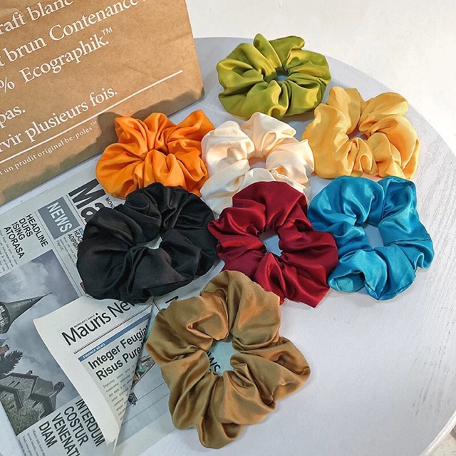 CỘT TÓC SCRUNCHIES - TRƠN BÓNG