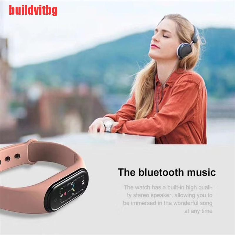 {buildvitbg}M5 Smart Watch Fitness Tracker Blood Pressure Bracelet Heart Rates Waterproof GVQ