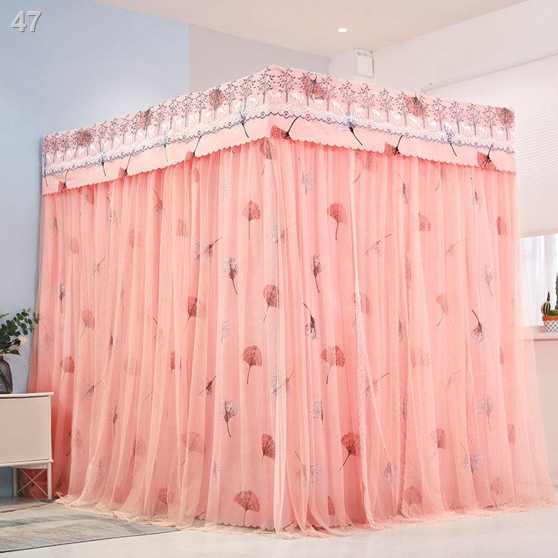 WZMàn chống muỗi gia dụng phòng ngủ công chúa gió mái bụi dày rèm giường một đôi 1,5 mét 1,8 tầng