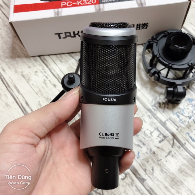 Mic thu âm takstar PC-K320 icon upod pro chân dế dây live stream MA2- bộ liestream karaoke đầy đủ