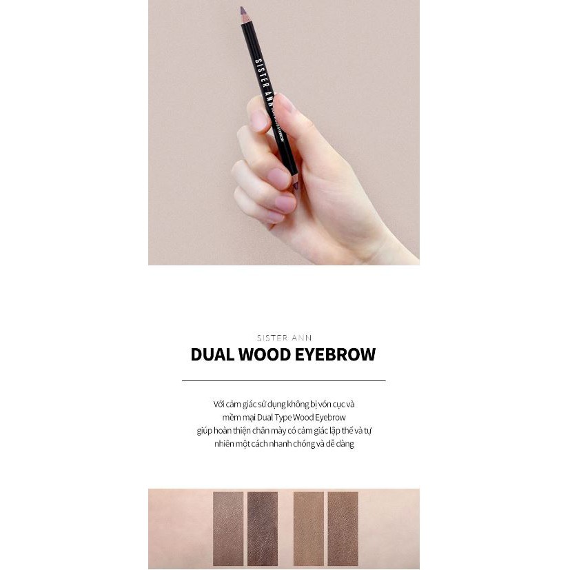 [SISTER ANN] DUAL WOOD EYEBROW (2 Colors) | BigBuy360 - bigbuy360.vn