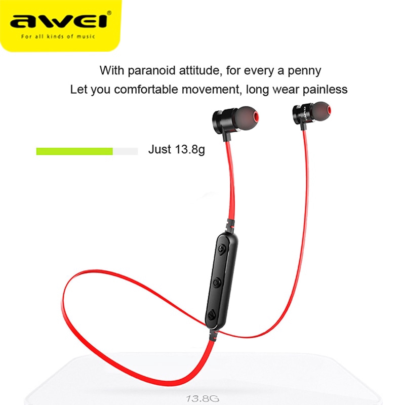 Tai Nghe Bluetooth Thể Thao Awei T11 Có Mic Cho Iphone 11 Samsung Xiaomi Huawei