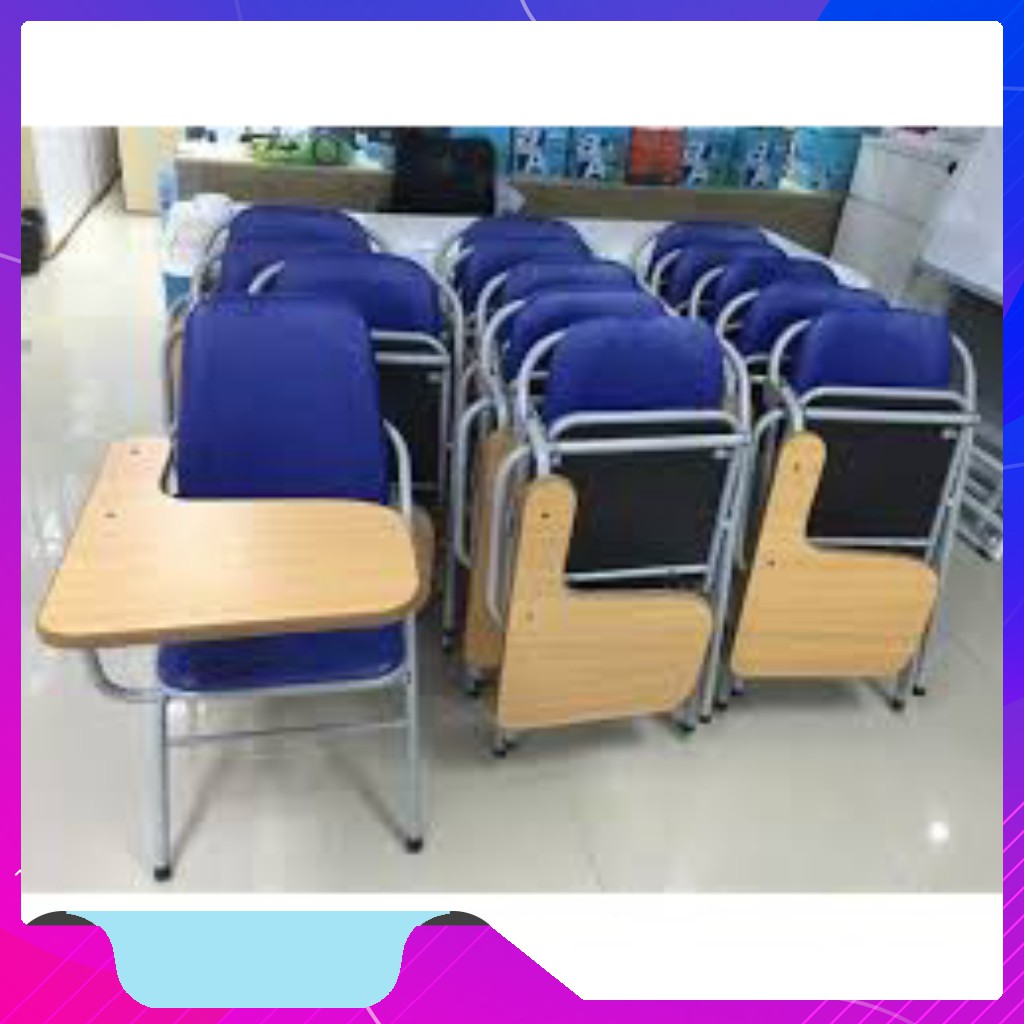 GHẾ GẤP LIỀN BÀN CHO HỌC SINH-SINH VIÊN ĐẠI HỌC (CHÂN SƠN TĨNH ĐIỆN CHỐNG GỈ) | BigBuy360 - bigbuy360.vn