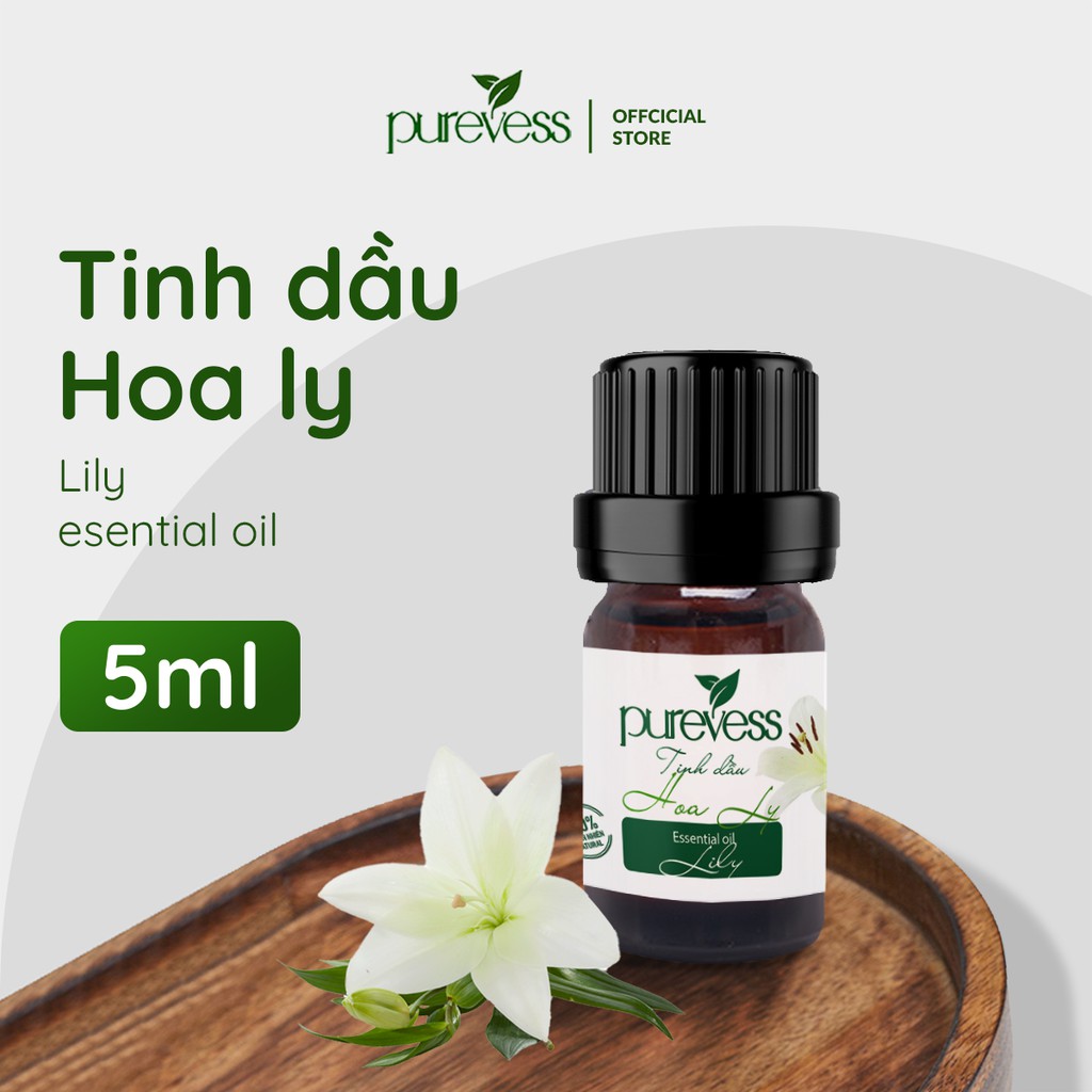 Tinh dầu thiên nhiên nguyên chất PUREVESS giúp thư giãn, đuổi muỗi, khử mùi 5ml