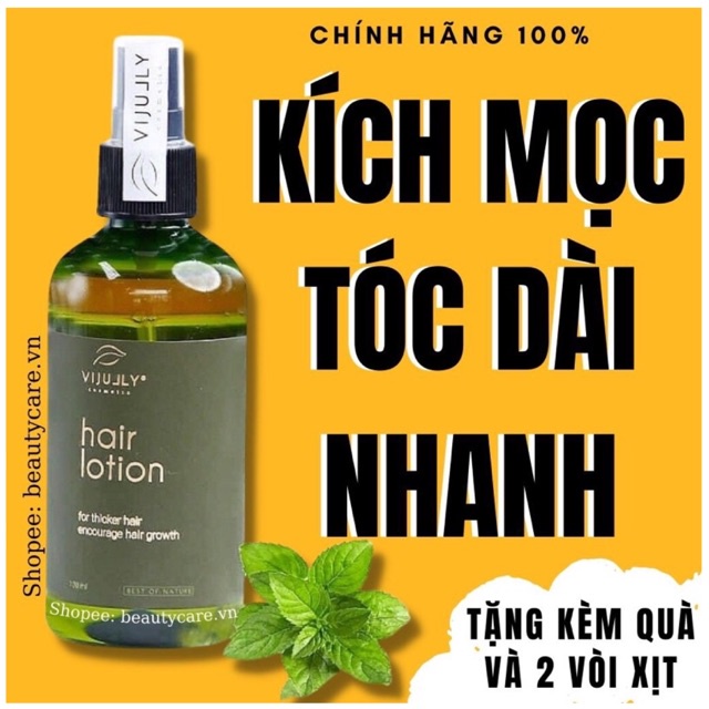 Tinh dầu bưởi Vijully chính hãng, xịt bưởi kích mọc tóc nhanh dài, giảm rụng tóc, chăm sóc tóc, dưỡng tóc, hair lotion