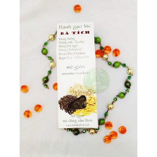 Bánh gạo lứt vị mè đen giòn 100gr - HSD: 06/01/2021