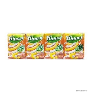 LỐC 4 HỘP SỮA TƯƠI UỐNG YOMOST HƯƠNG CAM 100ML