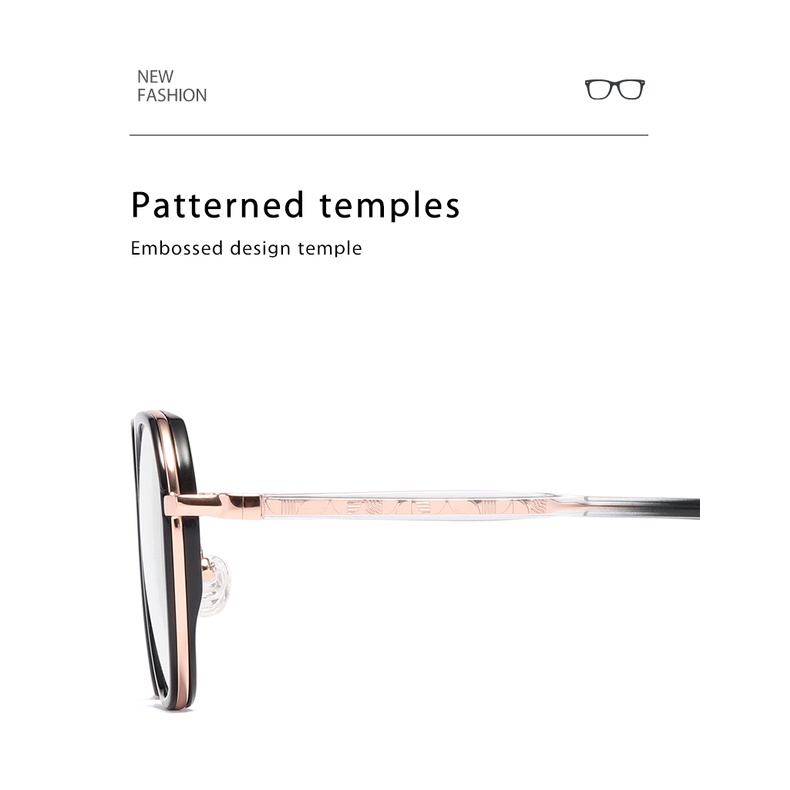 Mắt kính ZELIN TJ801 gọng đa giác chống ánh sáng xanh thời trang