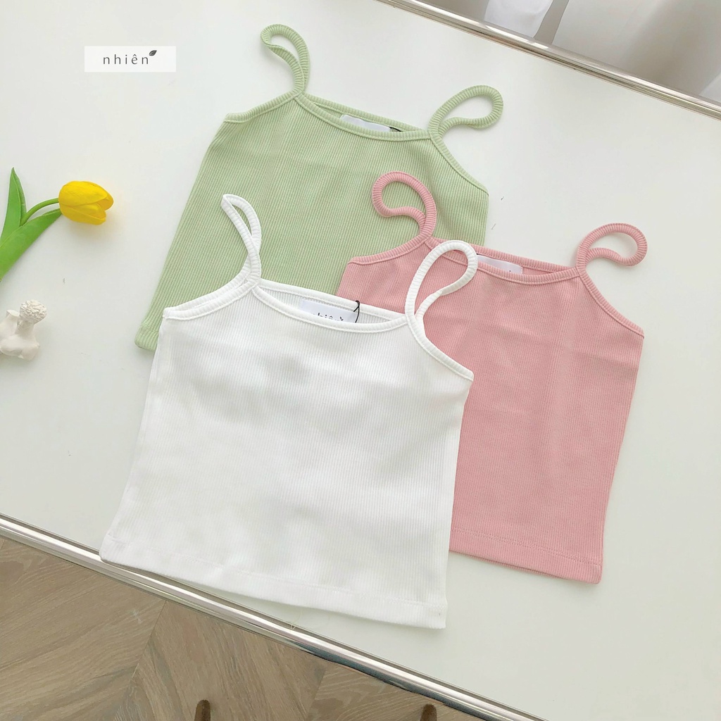 Áo thun hai dây form nhỏ nhiennhienvintage BT88