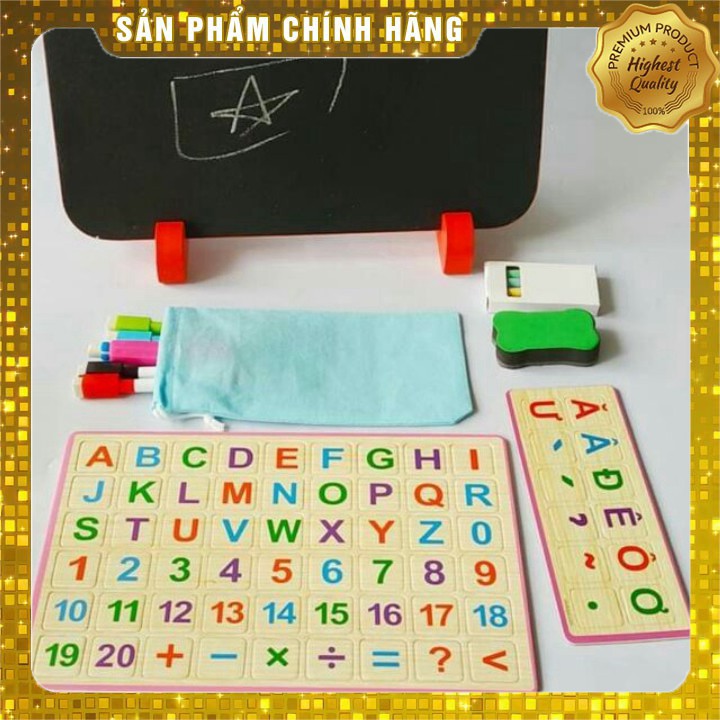 [CHẤT LƯỢNG] Bảng chữ cái học tiếng anh, tiếng việt và học toán nam châm 2 mặt