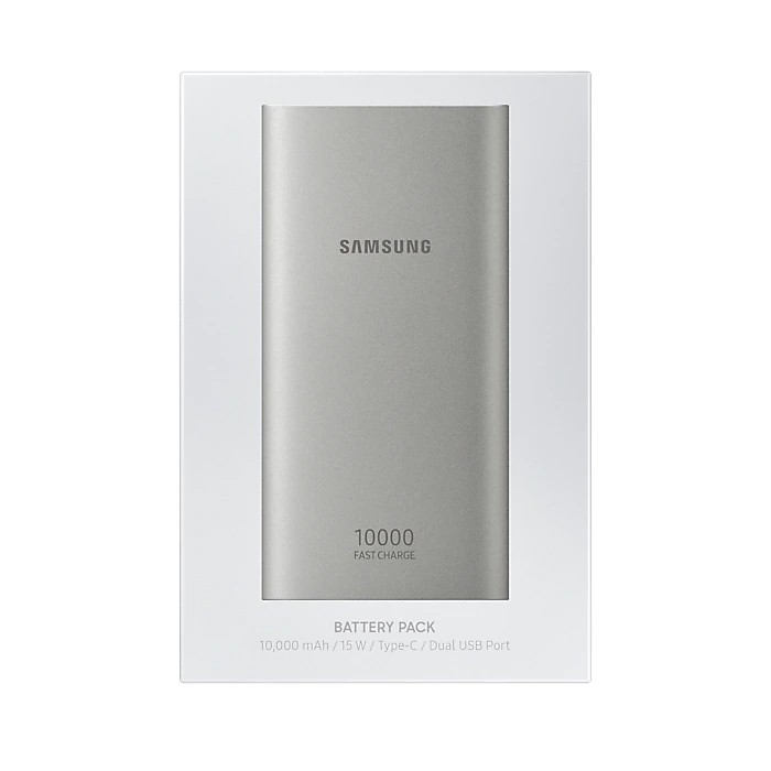 Pin dự phòng polymer Samsung EB-P1100C 10000mah - hỗ trợ 2 cổng sạc nhanh QC (bạc) Samsung Thái Nguyên Phân phối