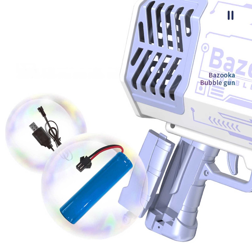 Máy thổi bong bóng xà phòng 69 lỗ tiện lợi cho trẻ em