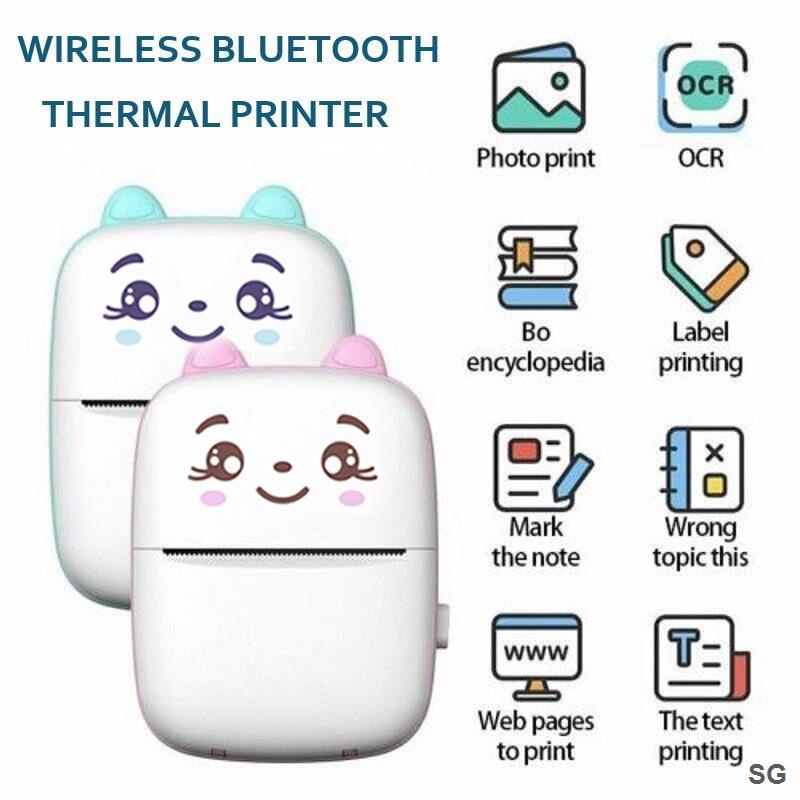 Máy In Nhiệt Không Dây mini Nhanh Chóng In Ảnh Tại Nhà Văn Phòng Và Nhà