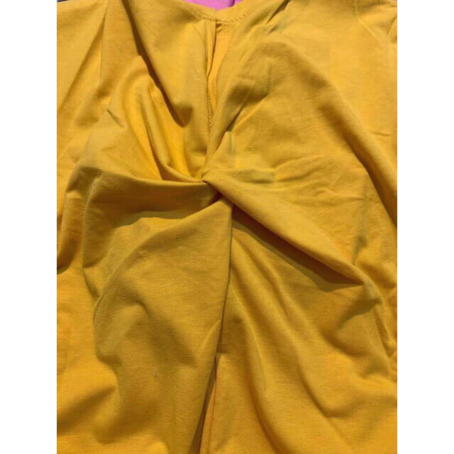 Đầm suông nữ , đầm xoắn lưng cổ tim chất cotton tàu mềm mịn thoáng mát form rộng đến 75kg hàng có size có túi | BigBuy360 - bigbuy360.vn