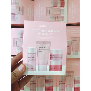 Bộ Kit 4 Món - Set Kem Dưỡng Da Innisfree Jeju Cherry Mini