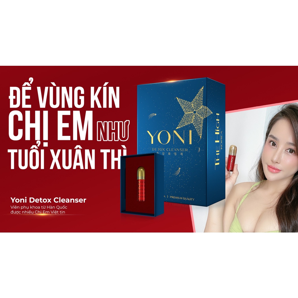 Viêng yoni las beauty yoni detox cleanser làm sạch vùng kín hàng chính hãng