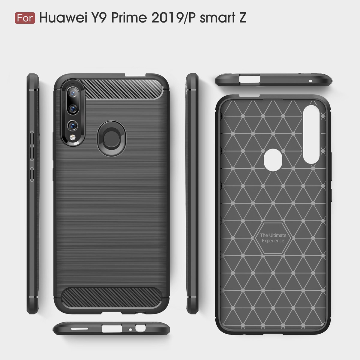 ốp điện thoại Sợi Carbon Cao Cấp Cho Huawei Y6 Y7 Y9 2019 / Y6 Y7 Pro 2019 / Y7 Prime 2019 / Y9 Prime 2019