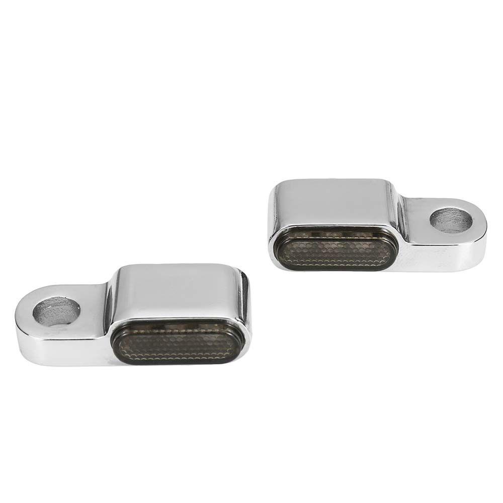 Đèn Tín Hiệu Mini 3 Bóng LED DC 12V Gắn Tay Lái Xe Máy Chống Rung Thông Dụng
