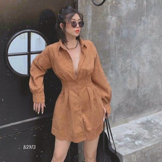 Đầm sơmi tay dài