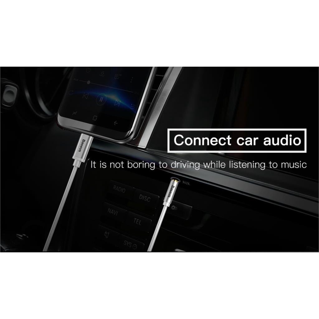 Cáp chuyển đổi type C sang jack 3.5 Baseus Cable Yiven Type-C male To 3.5 male Audio Cable M01