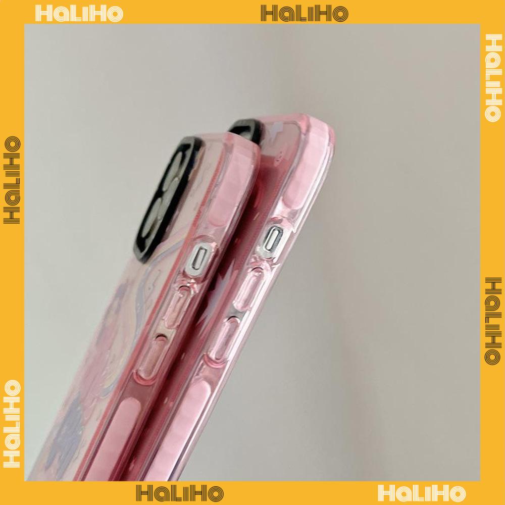 iPhone Case Silicone Soft Case Fluorescent Color Thickened Shockproof Protection Camera Pink Cute Cartoon Compatible For iPhone 11 iPhone 13 Pro Max iPhone 12 Pro Max iPhone 7 Plus