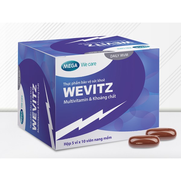 Viên uống vitamin tổng hợp Wevitz – Bổ sung Multivitamin & Khoáng Chất ⚡chính hãng⚡nhập khẩu thái lan⚡Ư